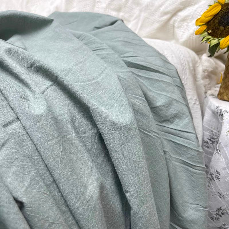 Stonewashed Cotton Sage Green Quilt Cover