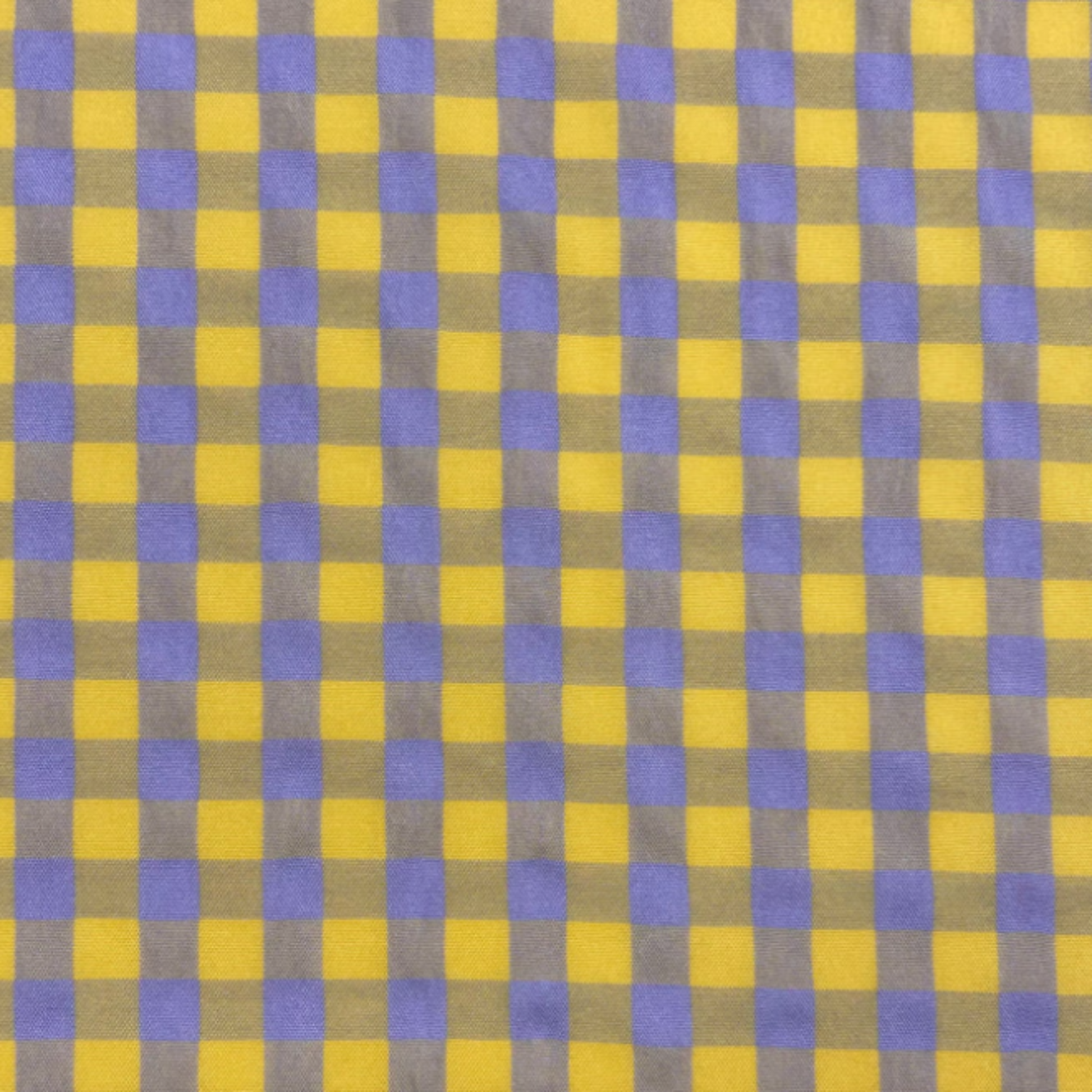 Stonewashed Cotton Yellow Purple Gingham Quilt Cover